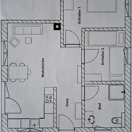 Hébergement de vacances Am Forsthaus Loppiner Jabel
